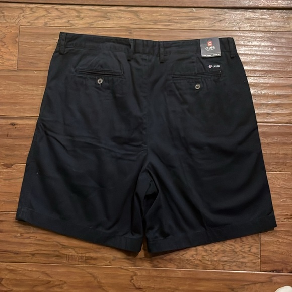 Chaps Men’s Pleat Front Shorts Navy Blue Size 38 - Picture 5 of 6